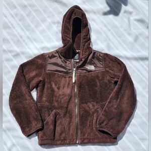 The North Face Jacket Fleece Brown Teddy Bear Girl's SZ M 10/12